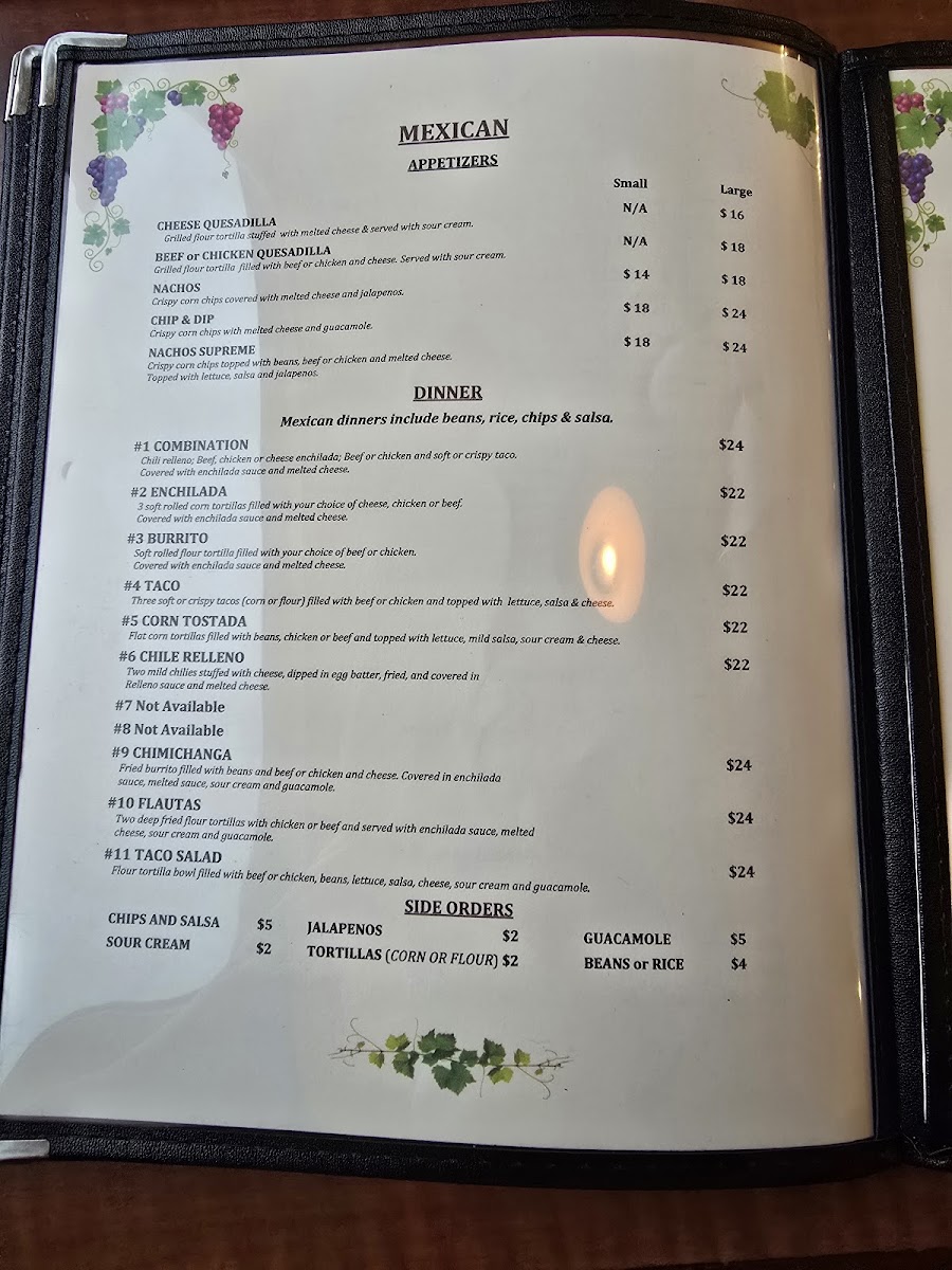 Menu - Froso's Family Dining photo 1