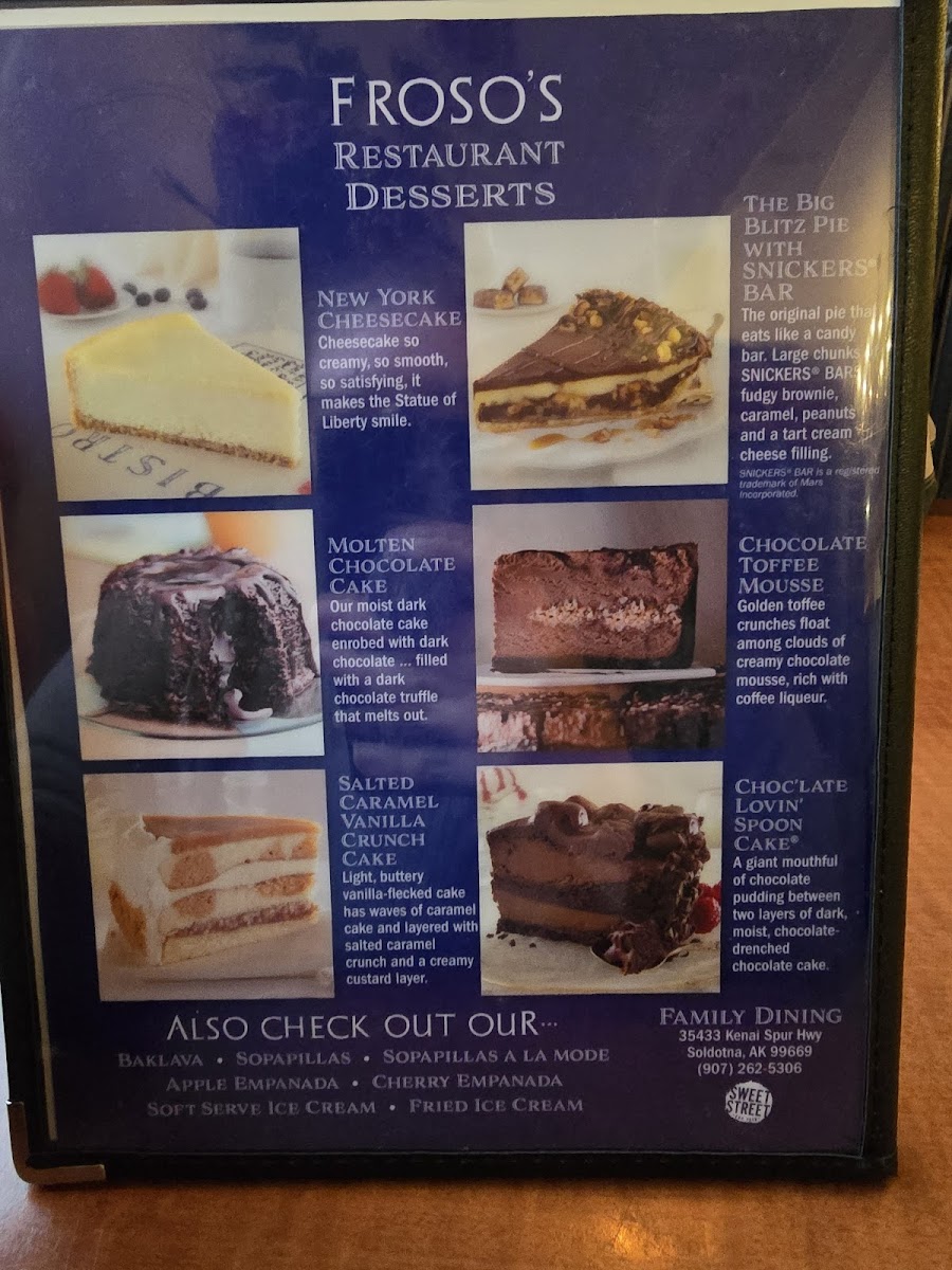 Menu - Froso's Family Dining photo 4
